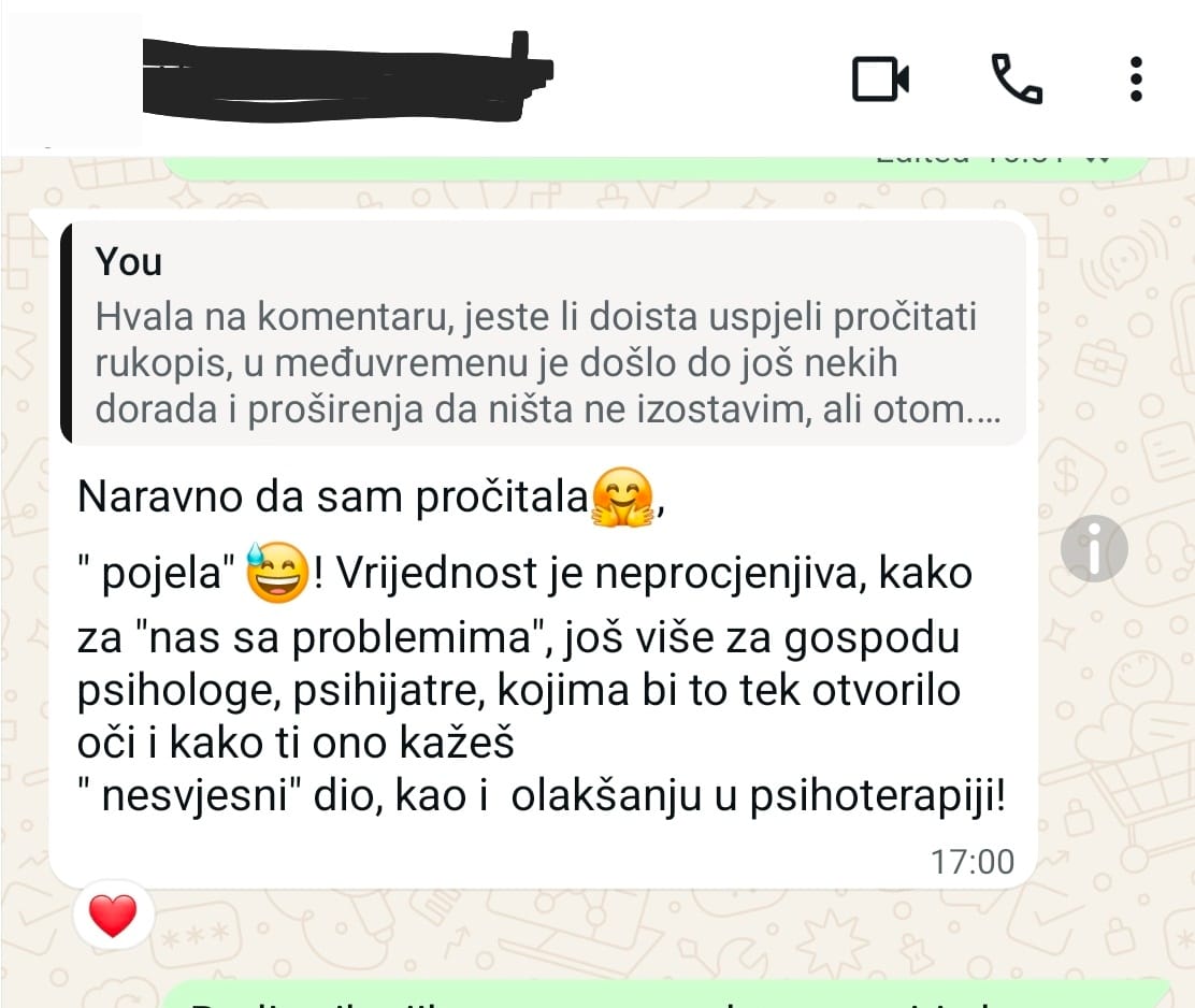 Reakcija čitatelja — WhatsApp